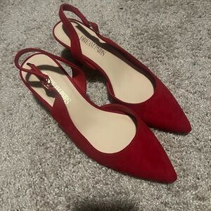 Dream Pairs Red Slingback Flats with Pointed Toe